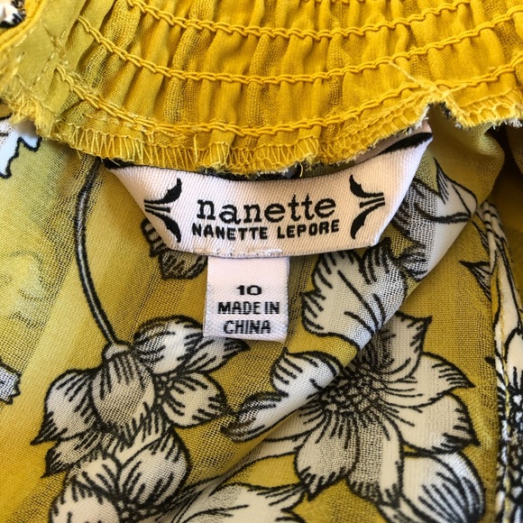 Nanette Lepore Smocked High Neck Floral Dress - Picture 8 of 10